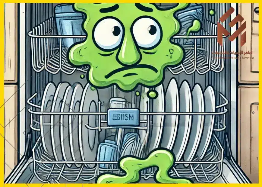 رائحة كريهة في غسالة الصحون