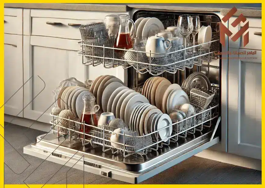 تحميل الأطباق بالطريقة الصحيحة:لكفاءة غسالة الصحون