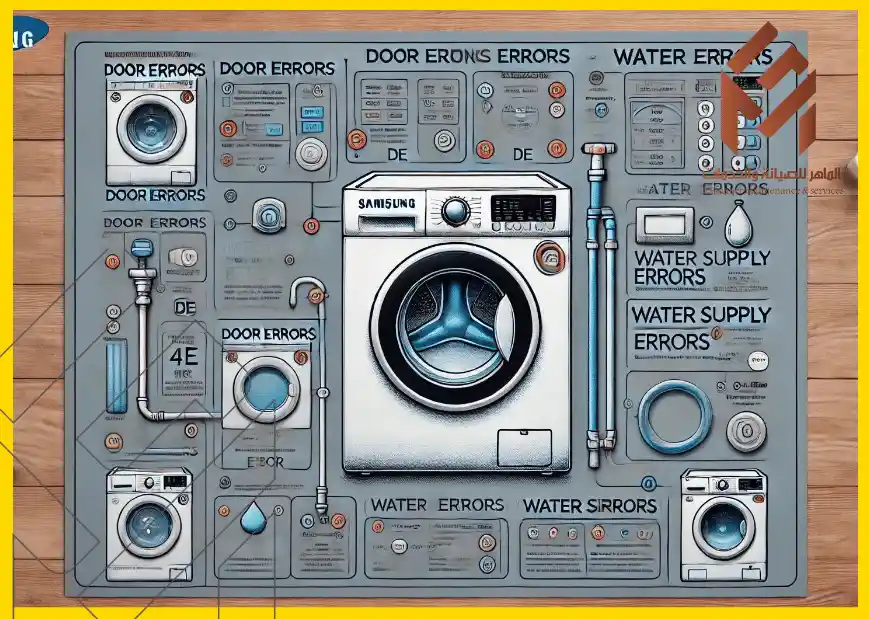 شرح تفصيلي لأشهر رموز الخطأ لغسالة سامسونج